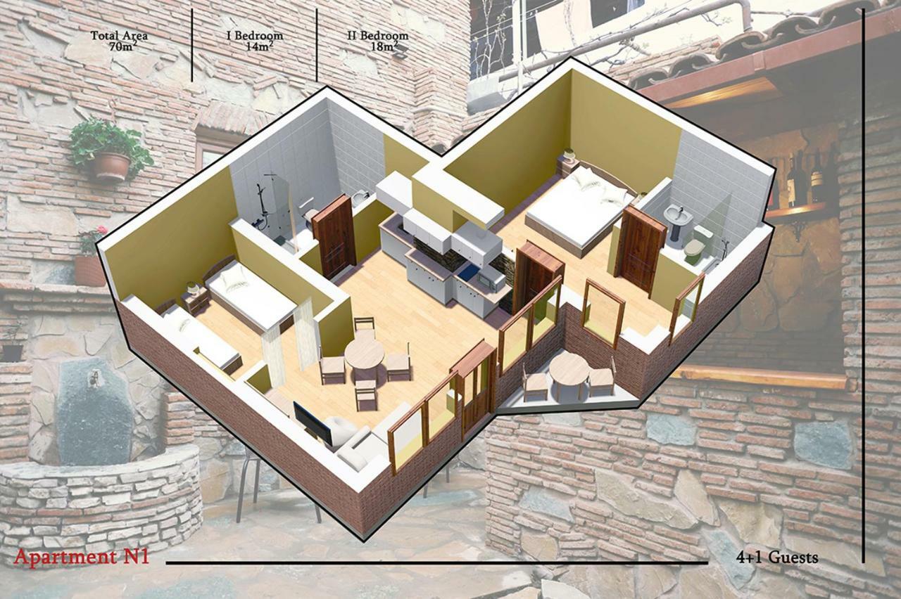 Apart Hotel With Wine Cellar - Old Tbilisi 1897 المظهر الخارجي الصورة